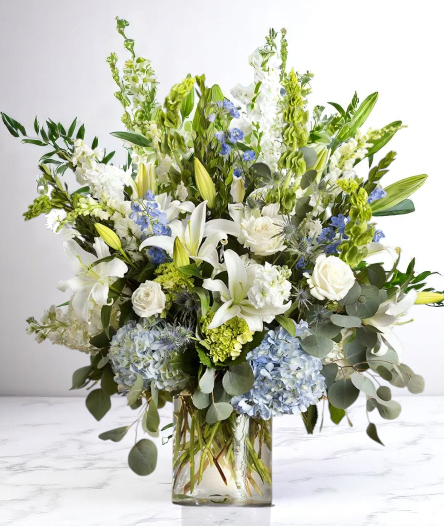 Serene Blue & White Garden